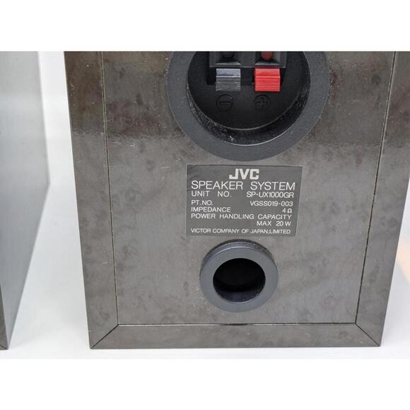 JVC SP-UX1000GR Gray Satellite Speakers 4 Ohms 20 Watt Tested Working - Picture 3 of 5